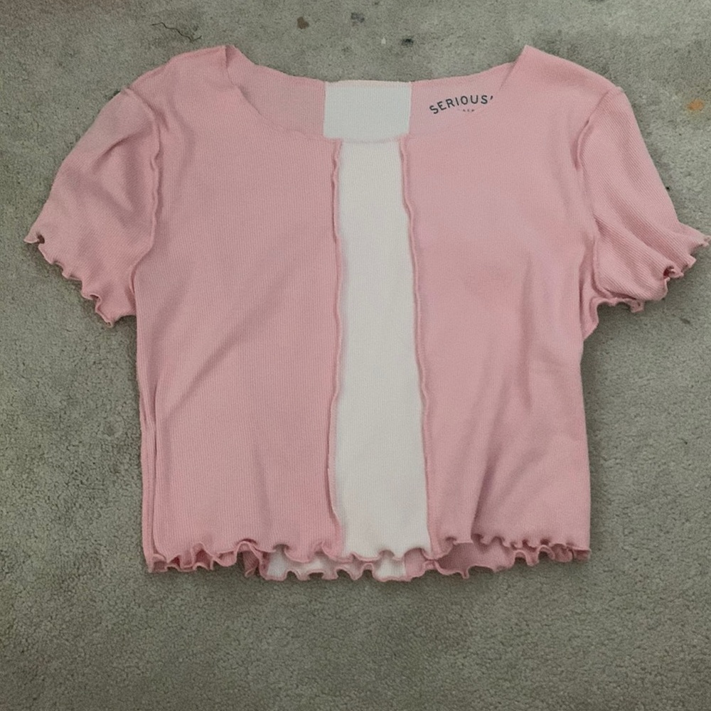 sewn top pink